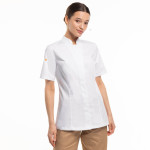 ABRI_Women's Chef Jacket MOROCCO_WHITE